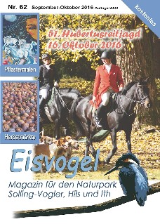 Eisvogel-Magazin Nr. 62 - September-Oktober 2016
